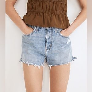 NWT Madewell Relaxed Denim Shorts size 26
